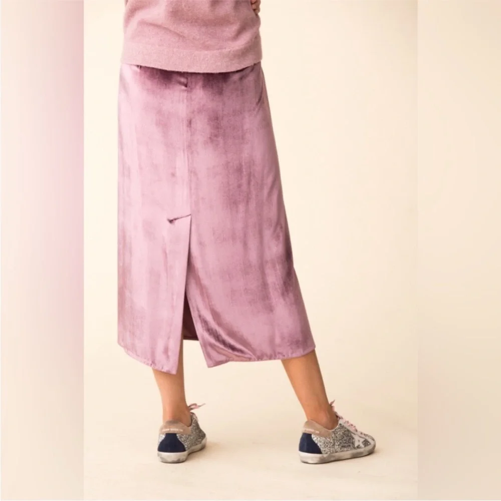 Vince pink velvet skirt - Picture 10 of 10